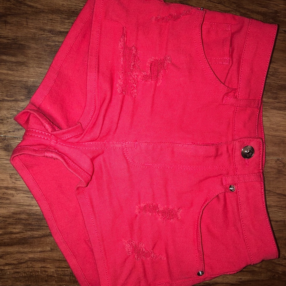 Red shorts